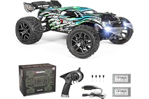 HAIBOXING RC Cars Hailstorm, 36+KM/H High Speed 4WD 1:18 Scale Waterproof Truggy Remote Control Off Road Monster Truck with Two Rechargeable Batteries, All Terrain Toys for Kids and Adult