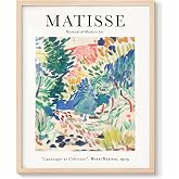 Henri Matisse Art Prints - Landscape at Collioure Abstract Canvas Wall Art Matisse Exhibition Posters Aesthetic Room Decor for Living Room Bedroom Bathroom Home Office Decoration Framed - 8