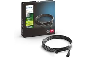 Philips Hue Outdoor 16-Foot Cable Extension - Extend Your Hue Outdoor Low Voltage Lights - 1 Pack - Requires Hue Bridge - Weatherproof