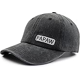 Papaw Hat for Grandpa Dad Men, Funny Adjustable Cotton Embroiderd Best Grandfather Baseball Cap