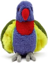 Zappi Co Ultra Soft Rainbow Lorikeet Plush Toy 21 cm Recycled view 5