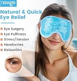 NEWGO Cooling Eye Mask Reusable Gel Cold Therapy Dark Circles Migraine view 2