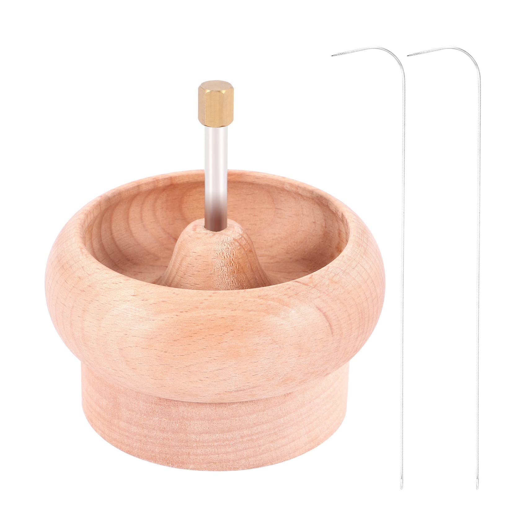 Lrtzizy DIY Making Bead Spinner Holder Gem Workshop Wooden Crafting Project Stringing with Big Eye Needle Gifts