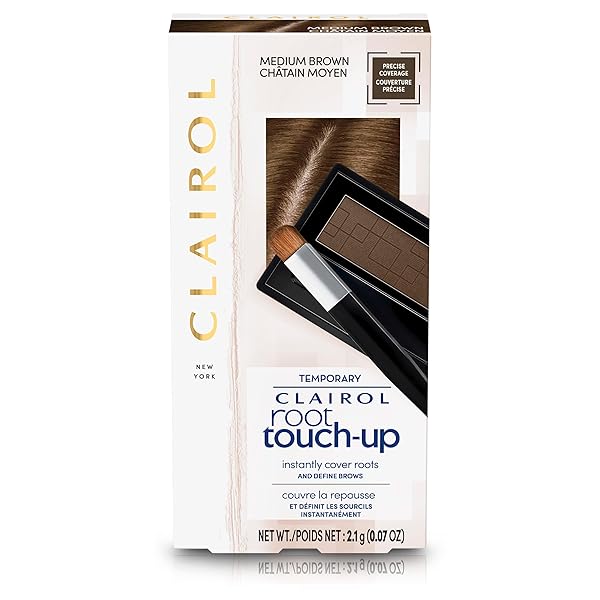 CLAIROL ROOT TOUCH-UP TEMPORARY CONCEALING POWDER, MEDIUM BROWN HAIR COLOR, PACK OF 1