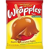 Concord Foods Wrapples Caramel Apple Wraps, Easy Caramel Treats at Home - Includes Wraps and Sticks for Delicious Apples! 6.5