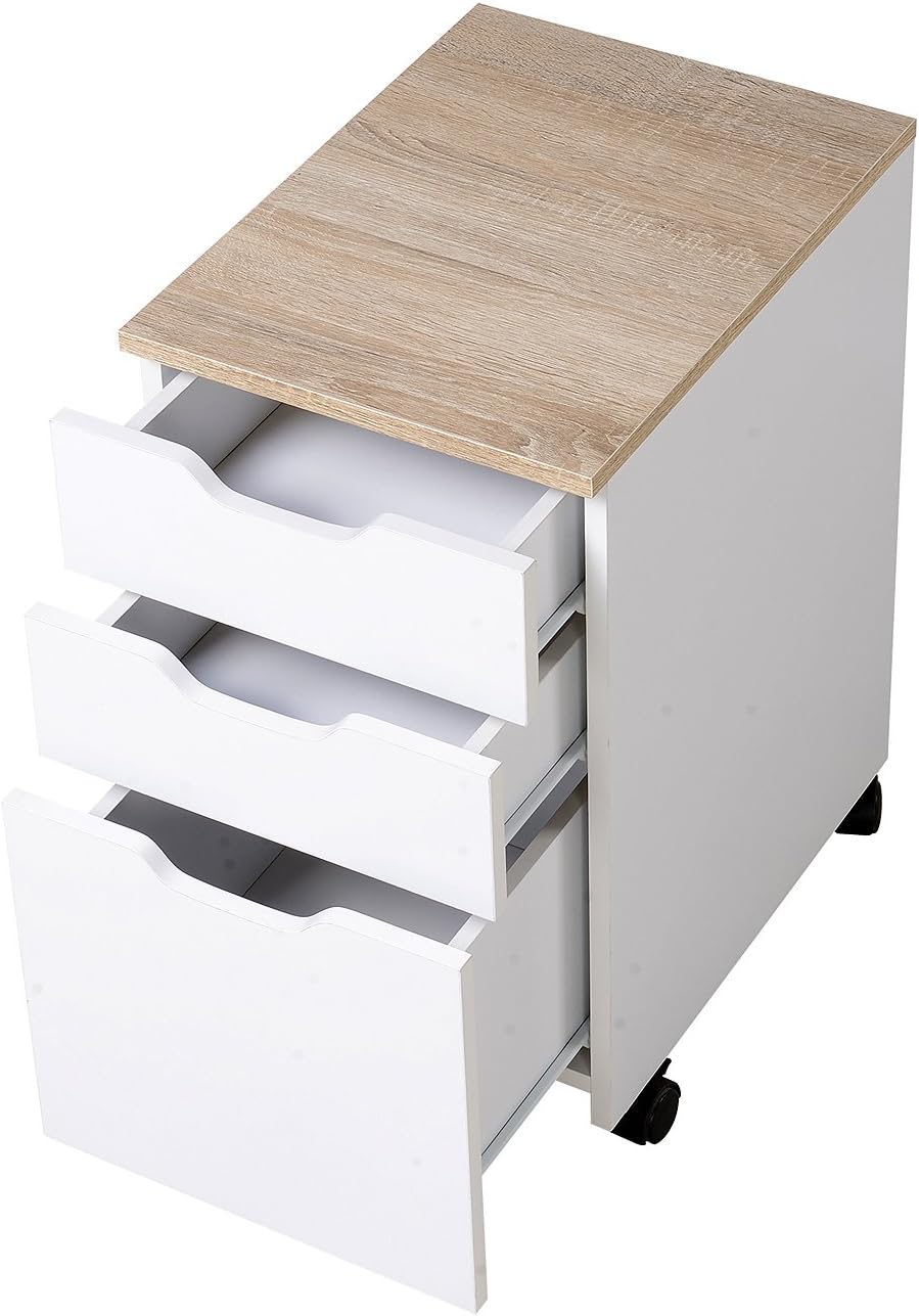 Ddlmax Locking File Cabinet 1 Drawer Rolling Wood Filing Cabinet Fully Assembled Except Wheels