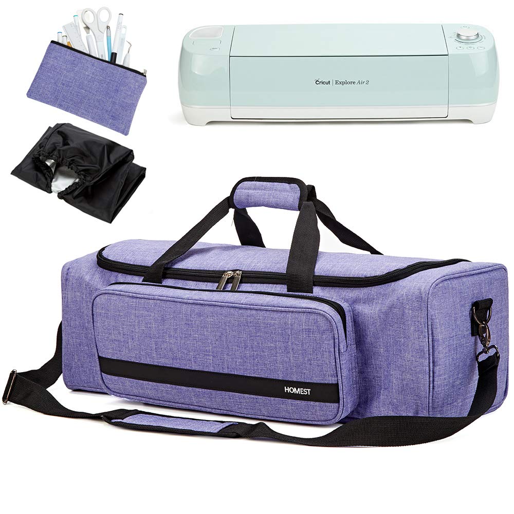 HOMEST Carrying Case with Large Pocket, Compatible with Cricut Explore