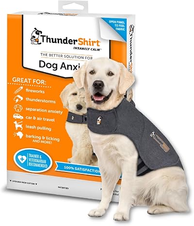 Thundershirt Dog Calming Jacket XL Grey Anxiety Coat Vet Recommended