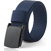 AWAYTR Nylon Boys Baseball Belt - Adjustable Kids Golf Belt for Pants | Durable Metal Buckle, Trim-To-Fit, Fit for Growing Kids, Ideal for School Uniforms, Casual Jeans &amp; Pants