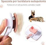 Vinabo Self-Cleaning Cat and Dog Brush Cinnamon view 6