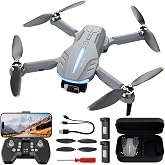 Drone with 4K Camera for Adults - B16 GPS Under 250g, Brushless Motor, Lightweight and Foldable RC Quadcopter for Beginners Toys Birthday Present, 50 Mins Long Flight
