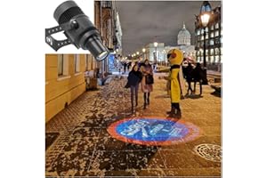 COLIFINE 40W Custom GOBO P𝐫𝐨𝐣𝐞𝐜𝐭𝐨𝐫 Led Logo Lights Image for Store Business Outdoor and Indoor I𝐩𝟔𝟕 Waterproof with Remote Control (40, Watts)