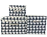 Sokoleder Foldable Polyester Canvas Storage Bin