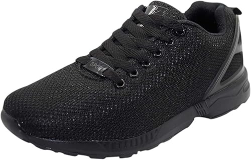 black unbranded trainers