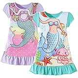ZEBZOO Girls Nightgowns Mermaid Pajamas Princess