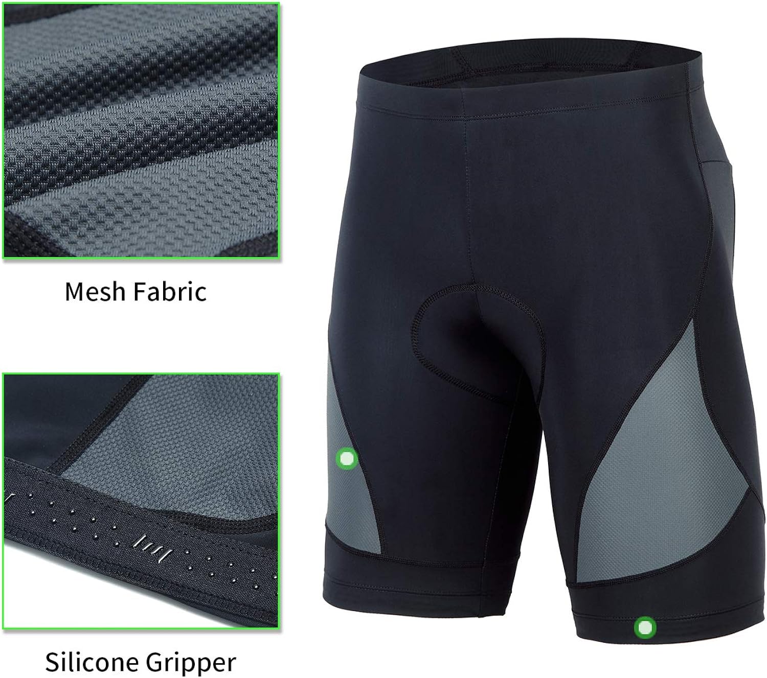 beroy Men's Comfortable Bicycle Cycling Pants, 3D Padded Bike Shorts: Clothing