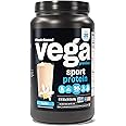 Vega Sport Premium Vegan Protein Powder Vanilla (20 Servings) 30g Protein, 5g BCAAs, Low Carb, Keto, Dairy/Gluten Free, Non G