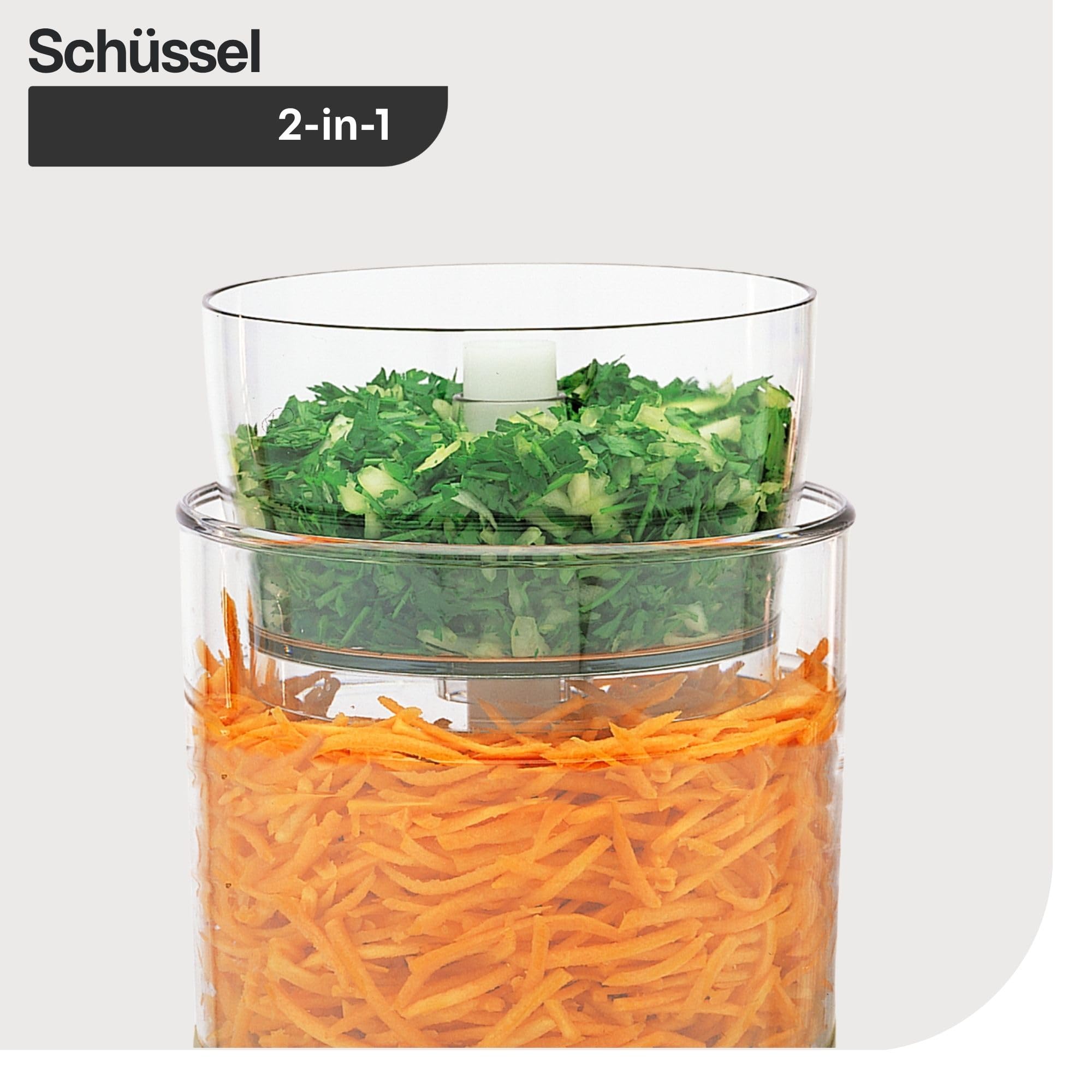 magimix Küchenmaschine – Kompakte 400W Multifunktions-Küchenmaschine mit 2 Schüsseln (1,7L & 0,5L), Edelstahlmesser, Reibe- & Schneidescheiben, Mixerfunktion, Rot 6