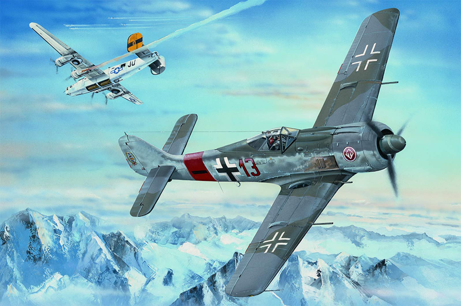 Hobby Boss 81803 1/18 Big Scale Aircraft Series German Army Fockkewolf Fw190A-8 Plastic Model