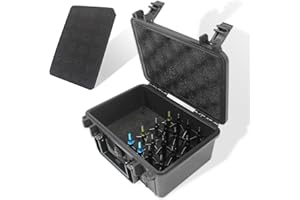 Wamlet Archery Broadhead Case Arrows Box Hunting Accessory ABS Waterproof Storage Holder Holds 28 Fixed or Mech Broadheads(Case Only)