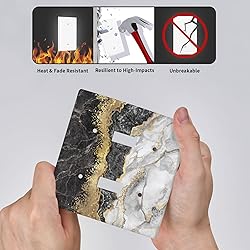 Marble Texture Modern Abstract Black White Gold