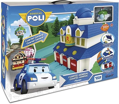 Amazon アカデミー ロボカーポリー 救助本部プレイセット S156 ロボット ソフビ人形 おもちゃ