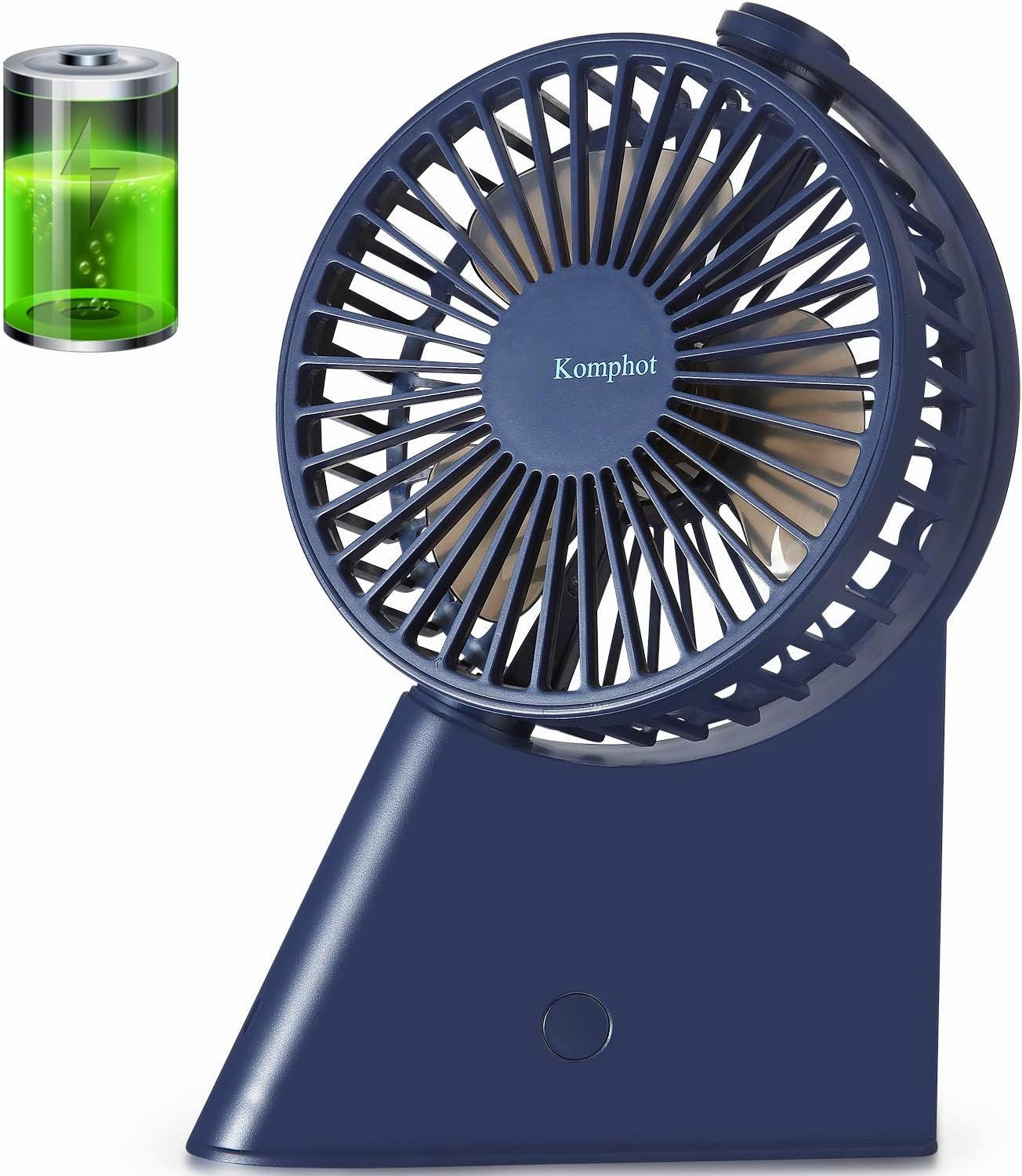 Komphot Battery Operated Fan USB Personal Desktop Fan with
