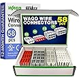 WAGO 2773 Series 58pc Push in Compact Splicing Wire Connectors | Includes (22x 2773-402), (16x 2773-404), (12x 2773-406), (8X 2773-408) | WAGO 2773 Wall Nuts | Push in Wire Connectors | 2-4-6-8 Port