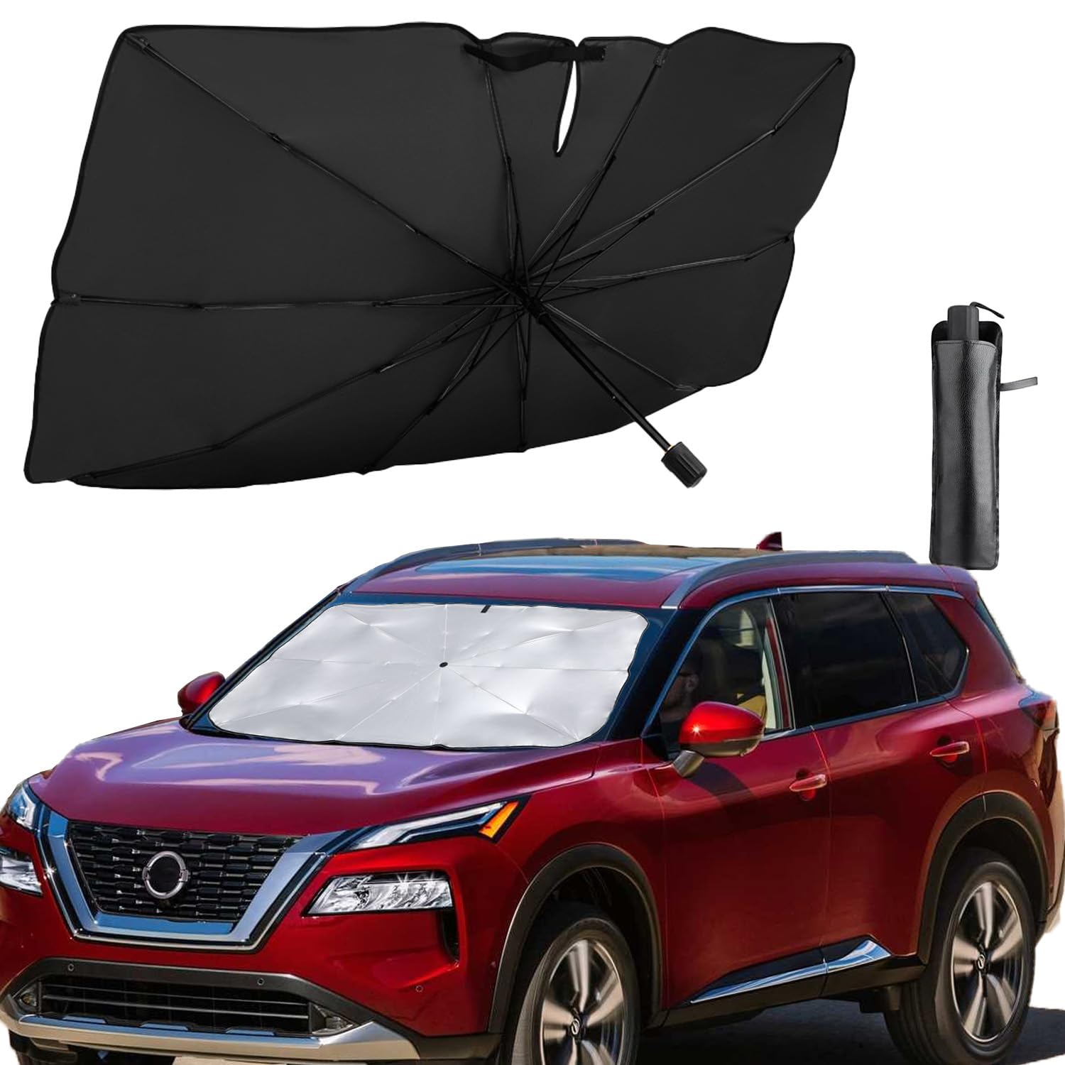 Plasticolor Black Windshield Sun Shade For Ram Trucks – 27x58 Inches