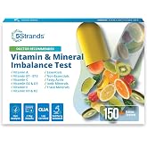 5Strands Vitamin &amp; Mineral Imbalance Test, 150 Items Tested | Identify Nutrient Absorption Issues for Adults &amp; Kids, Holistic At Home Nutritional Imbalance Testing, At-Home Hair Analysis
