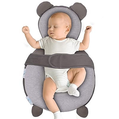 Buy Bibly Baby Portable Baby Bed Prevent Flat Head Syndrome Thick Newborn Lounger Bed For Comfortable Sleep Baby Pillows For Sleeping At Home Or On The Go Easy