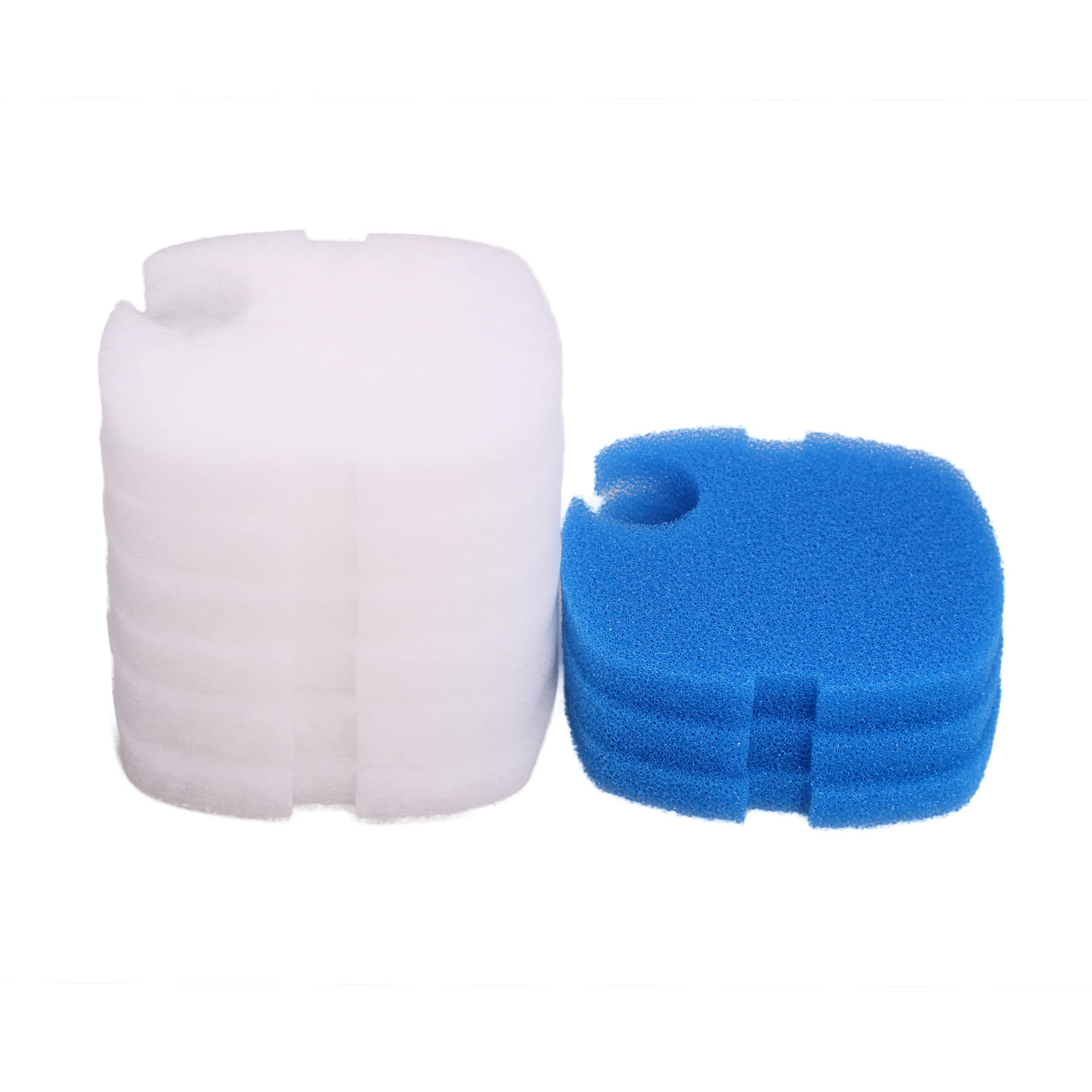 INGVIEE Compatible Filter Foam Pads Set Fit for All Pond Solutions 1000EF+ (6x White Floss, 3x Blue Coarse)