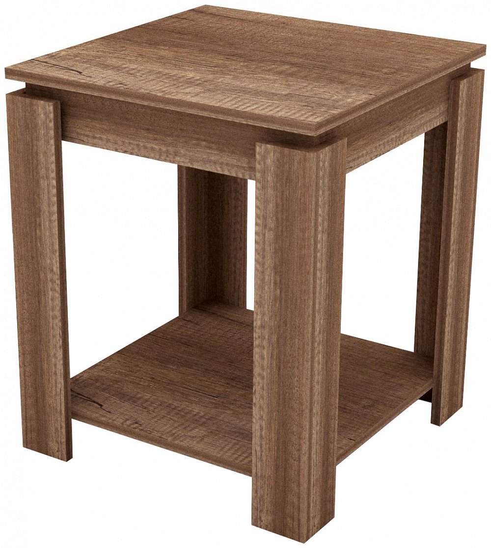 Home Source - Unique Oak Effect 3D Paper Foil Finish Lamp Table