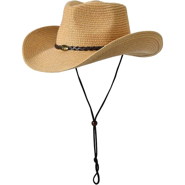 Star Graffiti Straw Hat Womens Western Cowboy Hat Large Brim  display picture 1