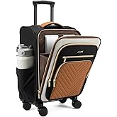 LOVEVOOK Carry On Luggage 22x14x9 Airline Approved,20 Inch Carry On Suitcases with Wheels,Softside Rolling Suitcase with TSA Lock for Women Men,Lightweight Travel luggage