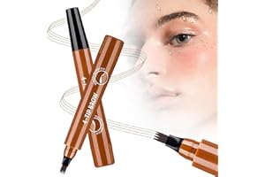GENERIC Microblading Eyebrow Pencils for Women,2026 Upgraded 3D Waterproof Eyebrow Pen,Long Lasting 4-Tip Brow Pencil, Eye Brow Pen for Natural Brows (Light Brown)