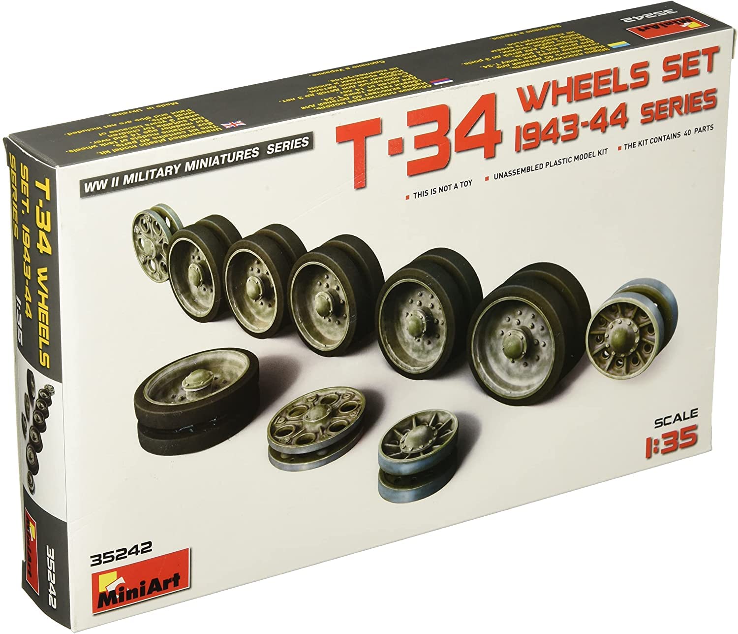 Miniart 1: 35 - T-34 Wheels Set 1943-44 Series