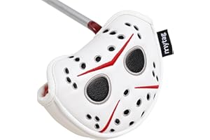 MYTAG Putter Covers Hockey Goalie Mask, Mallet Putter Cover Blade Putter Cover Strong Magnetic Putter Headcover