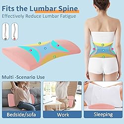 Lumbar Support Pillow for Bed Relief Back