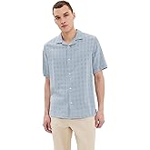 Wax London Men's Open Weave Grid Didcot Shirt