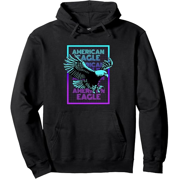 AMERICAN  EAGLE  Amazon.com: American Eagle Vintage Retro American Eagle Zip Hoodie