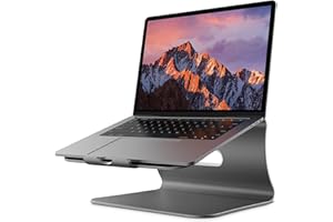 Bestand Laptop Stand Aluminum Cooling Computer Stand Holder for Apple MacBook Air Pro 11-16" Laptops (Gray)