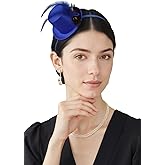 BABEYOND Mini Tea Party Hats - Fascinators for Women Derby Top Hat Tulle Feather Kentucky 1920s Fascinator for Costume Party