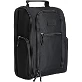 Goloni Golf Shoe Bag for Men & Women, Padded Travel Shoe Bag with Side Accessory Pockets,Sport Shoe Carrier for Golf Shoes,Socks,Tees & Balls,Durable & Lightweight Design(Black)