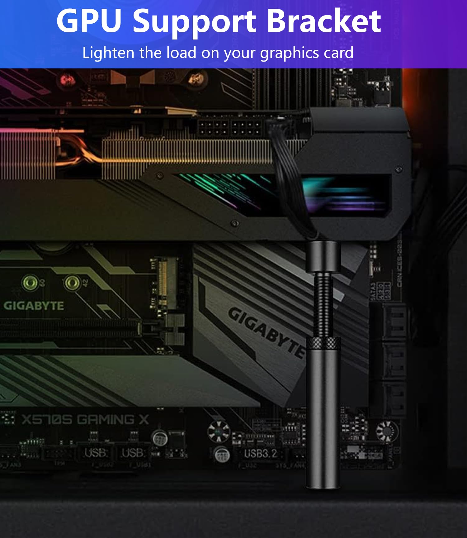 Uyubao Grafikkarten Halterung, GPU Halterung, Grafikkarten Halter, Grafikkartenhalterung Aus Aluminium, L 6