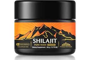 BEILANCY Shilajit Resin with Fulvic Acid, Iron & Magnesium, 50g, Natural Mineral Supplement, 2-Month Supply