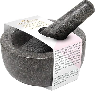 Silk Route Home Classic Granite Pestle & Mortar Spice Grinder
