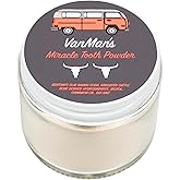 Miracle Tooth Cleaning Powder Toothpaste - Fluoride-Free Tooth Powder with Bentonite Clay, Baking Soda, Grassfed Cattle Bone, Cinnamon Oil, Sea Salt - Powdered Toothpaste - 2.2 Ounce