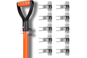 HORUSDY 10 Pack Spring Grip Mop and Broom Holder for Shovel, Rake, Broom, Mop Holder, Etc.