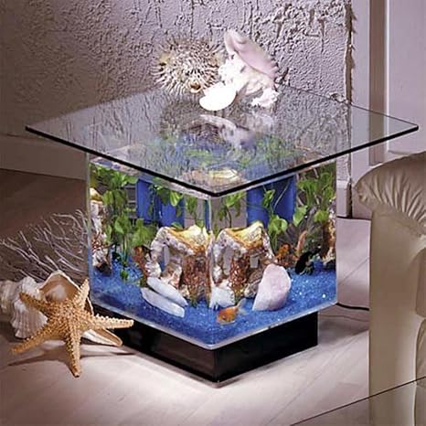Amazon Com Midwest Tropical Fountain Aqua End Table Aquarium